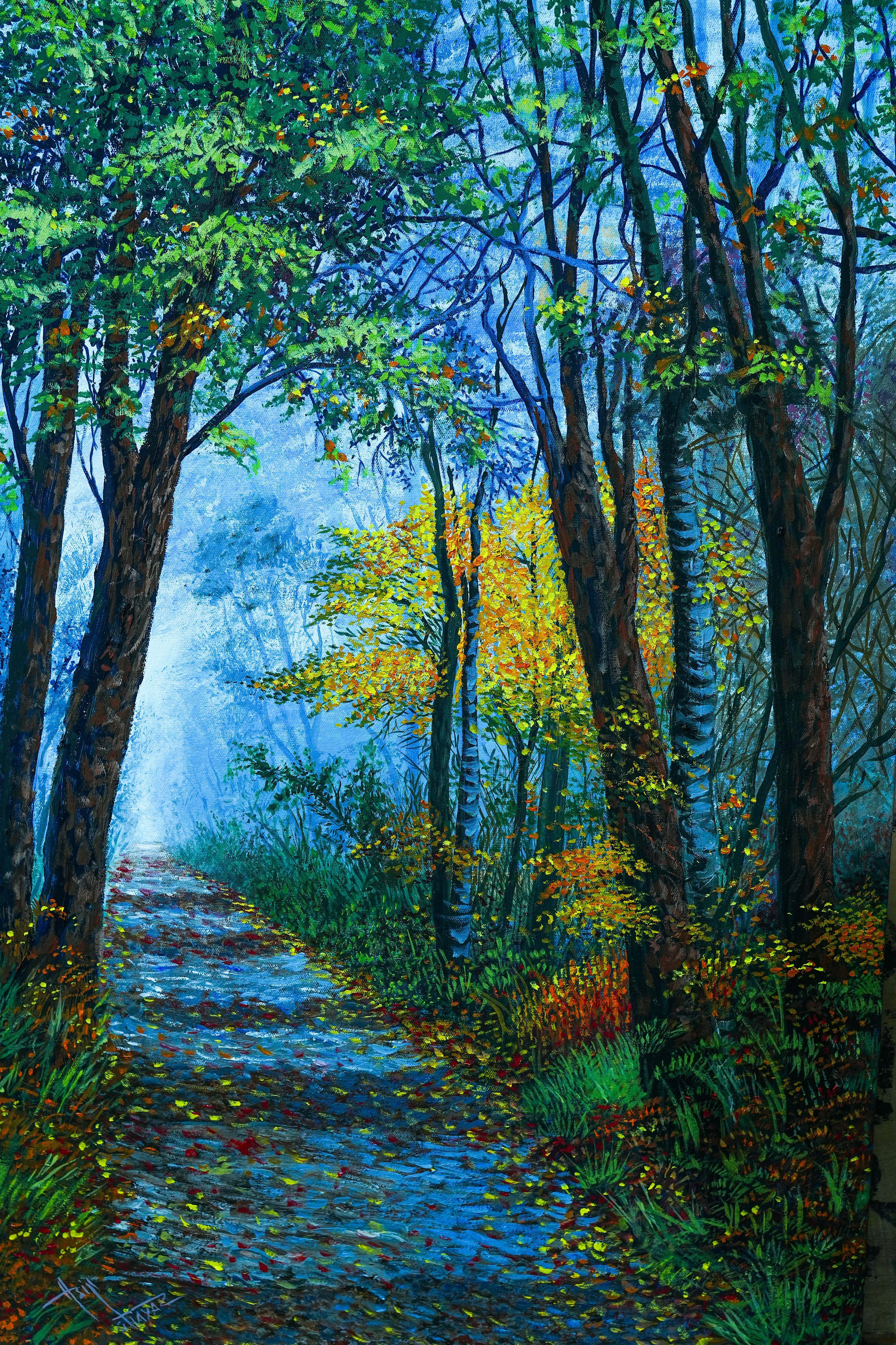 Landscape artwork by Asif Ghayaz