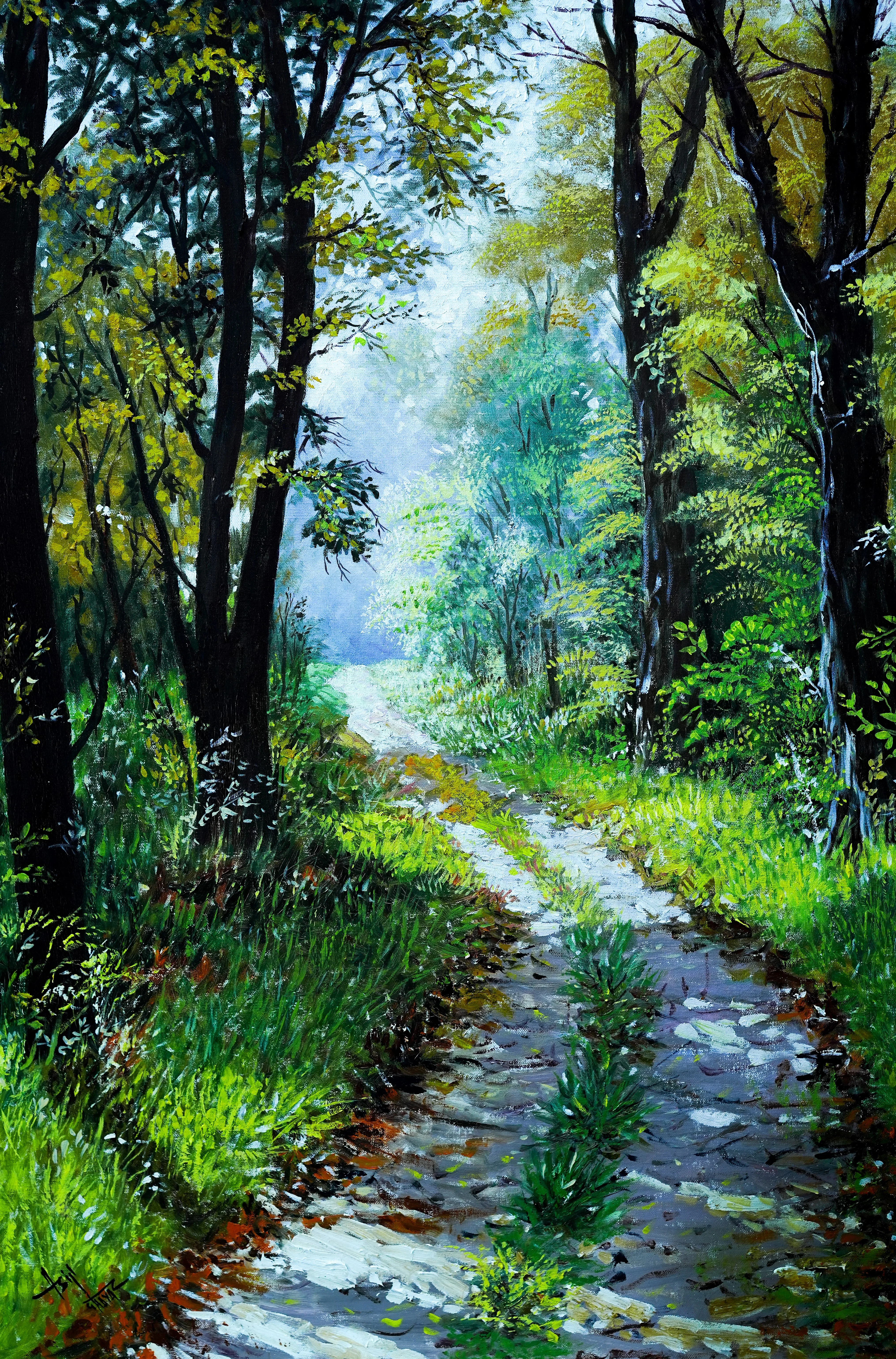 Landscape artwork by Asif Ghayaz