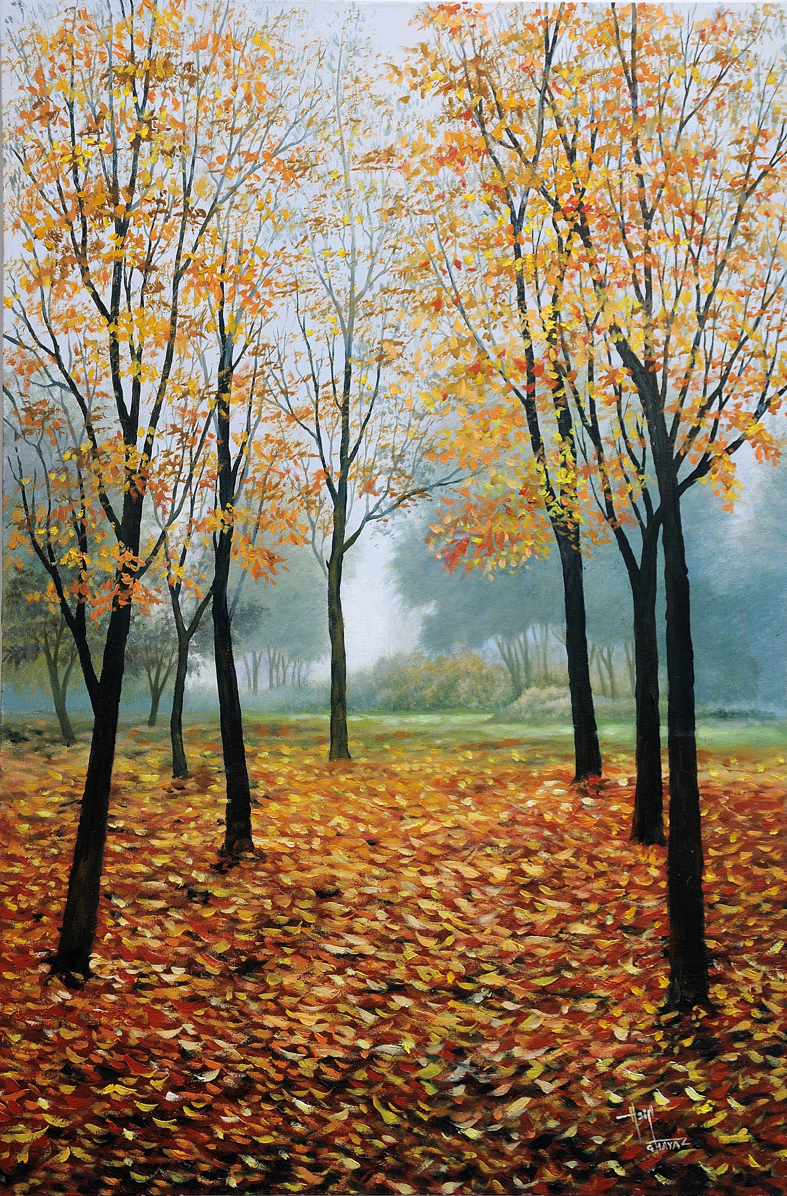 Landscape artwork by Asif Ghayaz