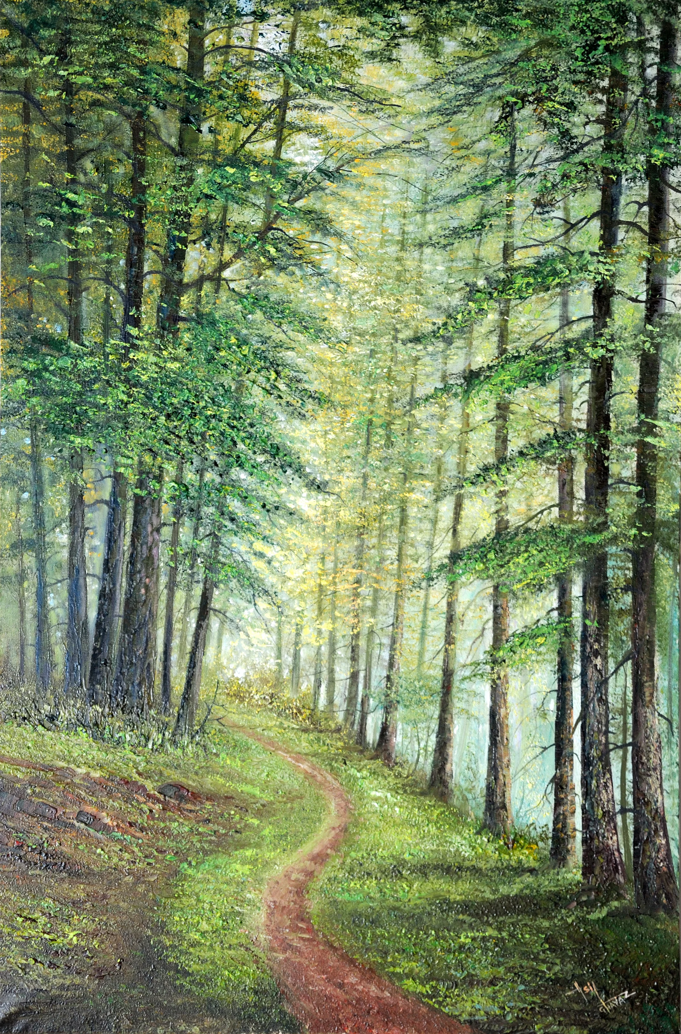 Landscape artwork by Asif Ghayaz