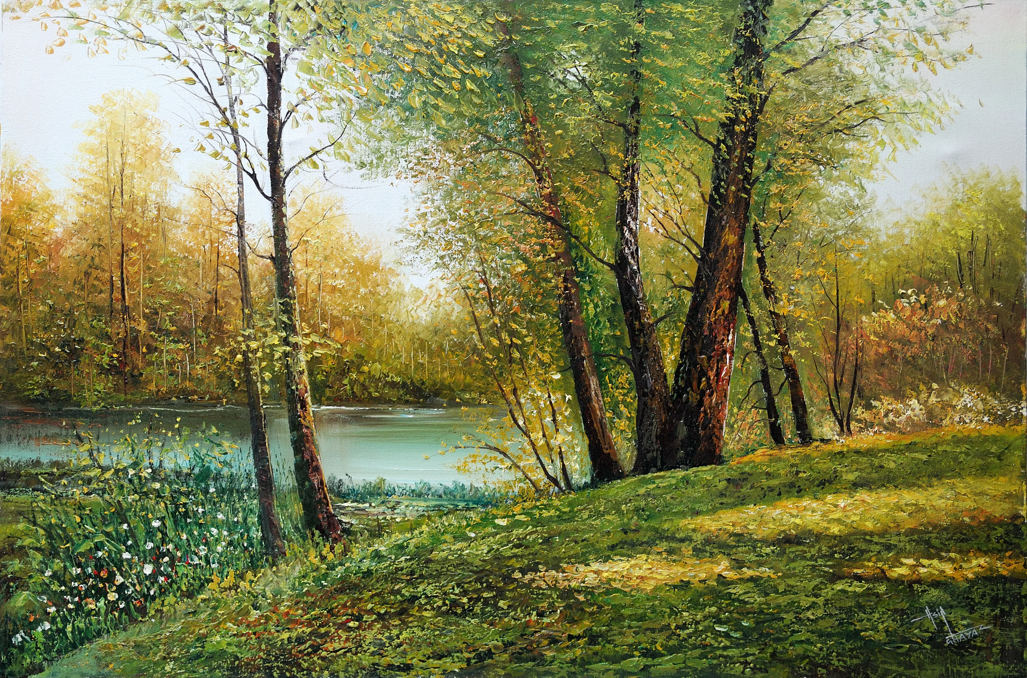 Landscape artwork by Asif Ghayaz