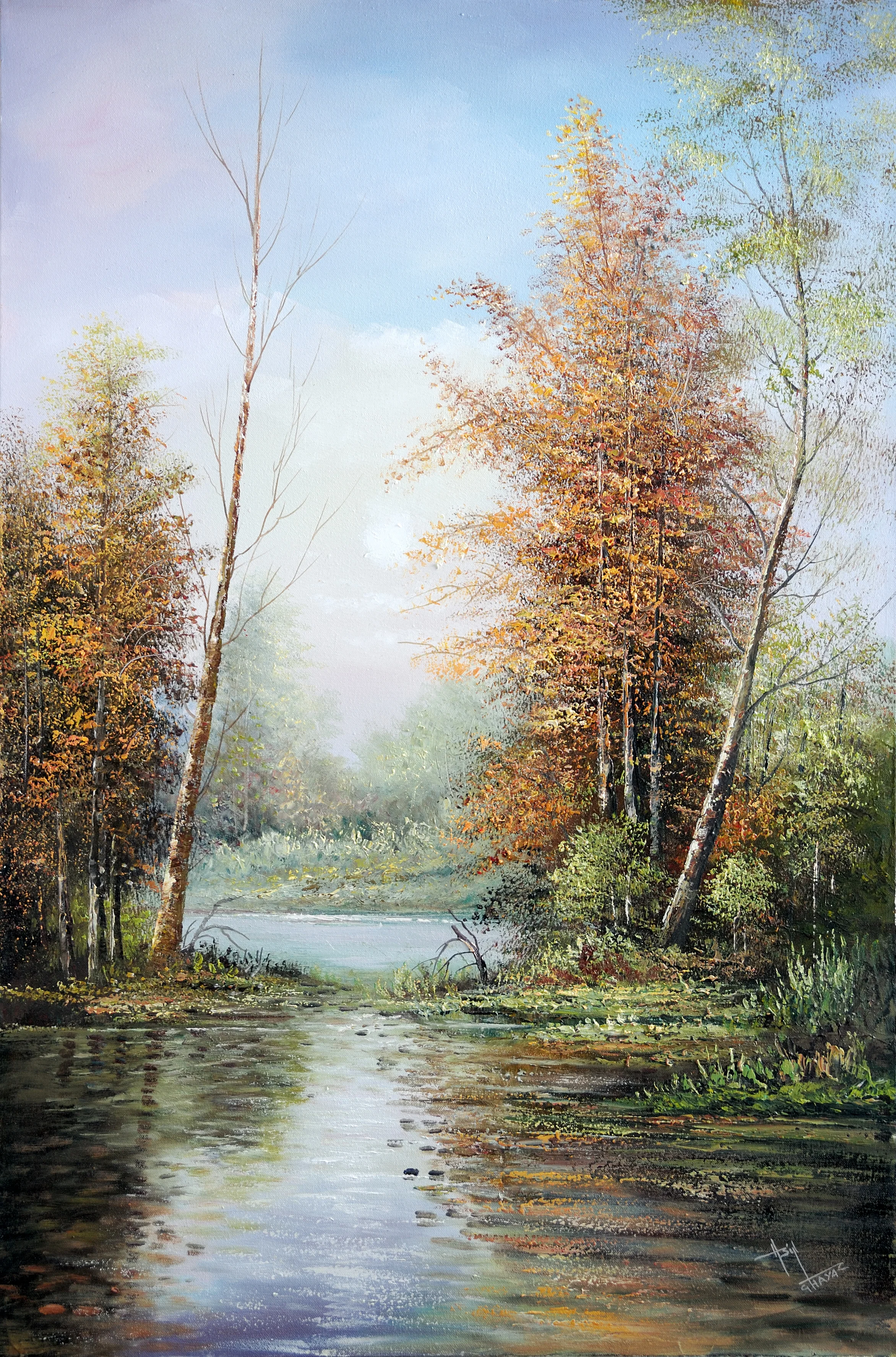 Landscape artwork by Asif Ghayaz