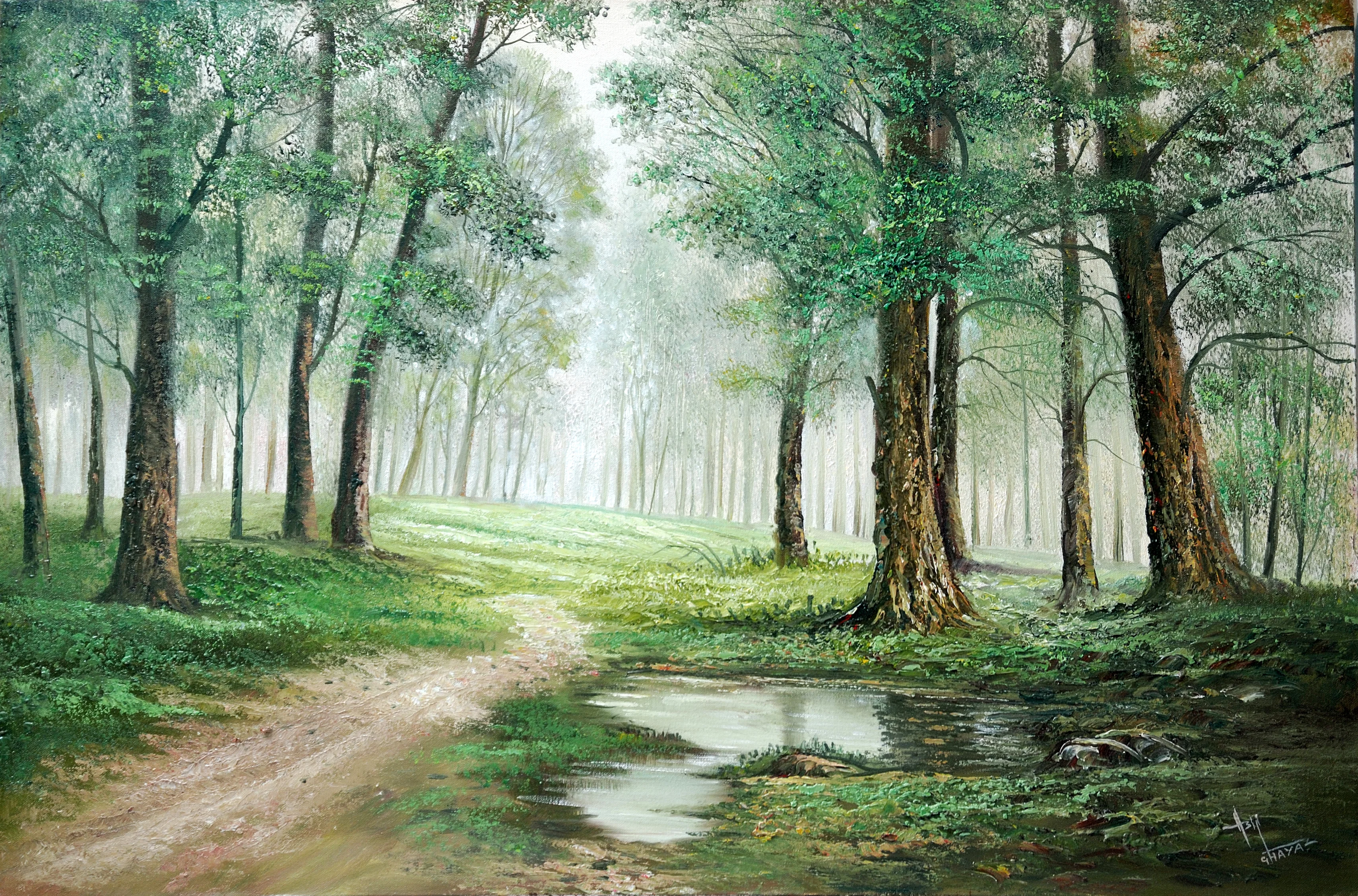Landscape artwork by Asif Ghayaz