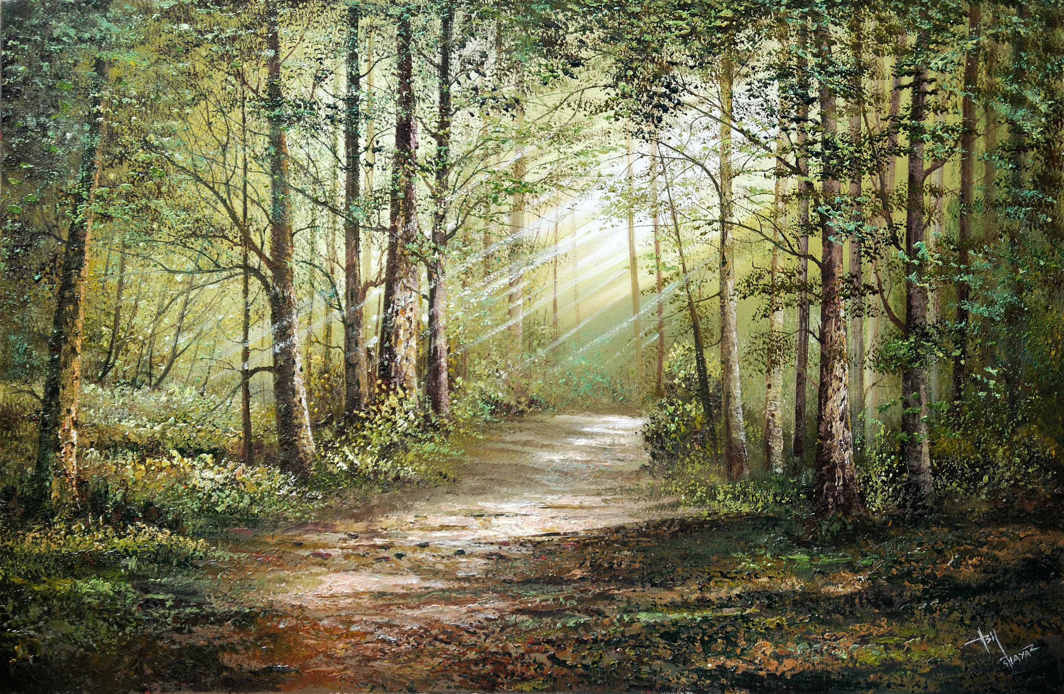 Landscape artwork by Asif Ghayaz