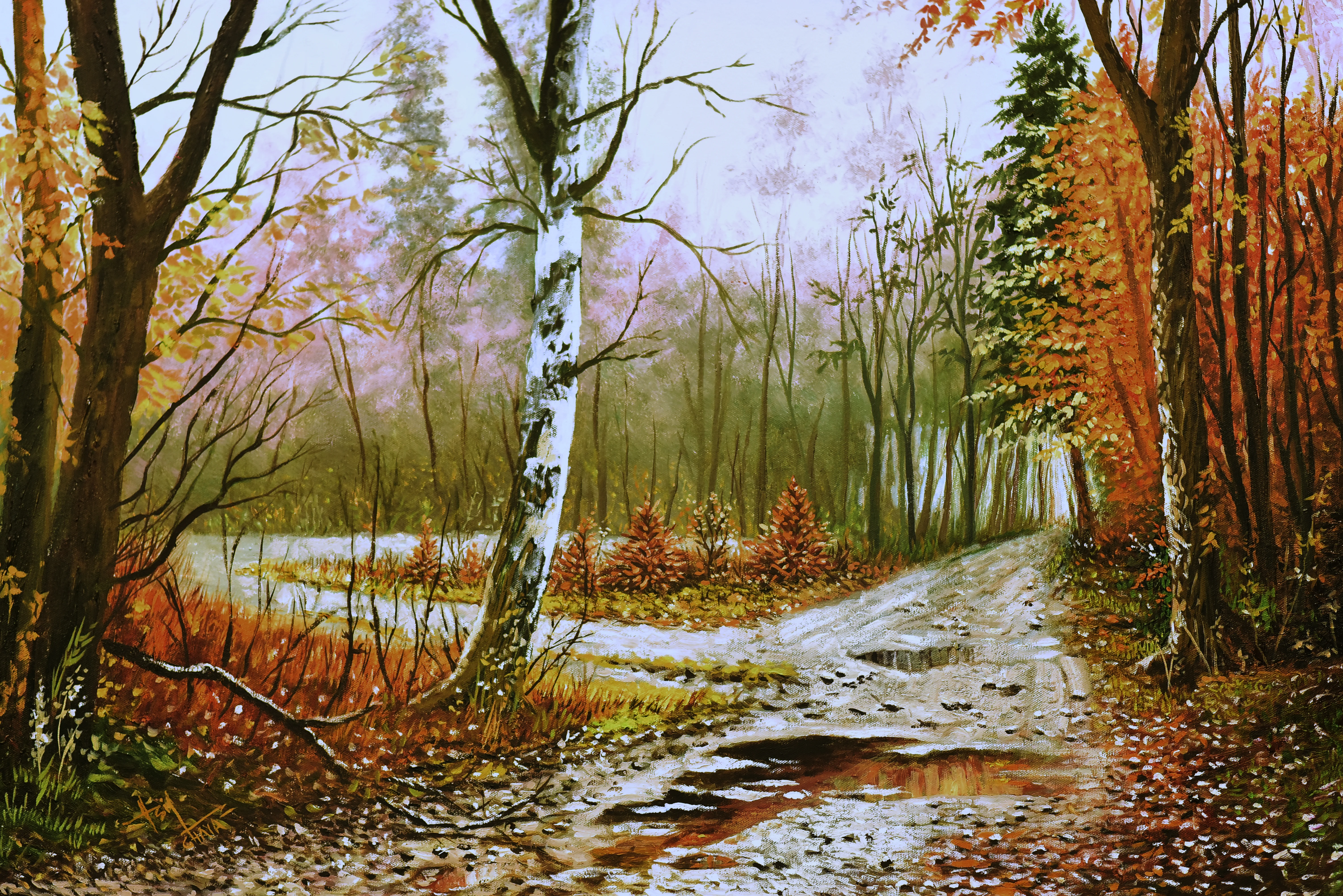 Landscape artwork by Asif Ghayaz