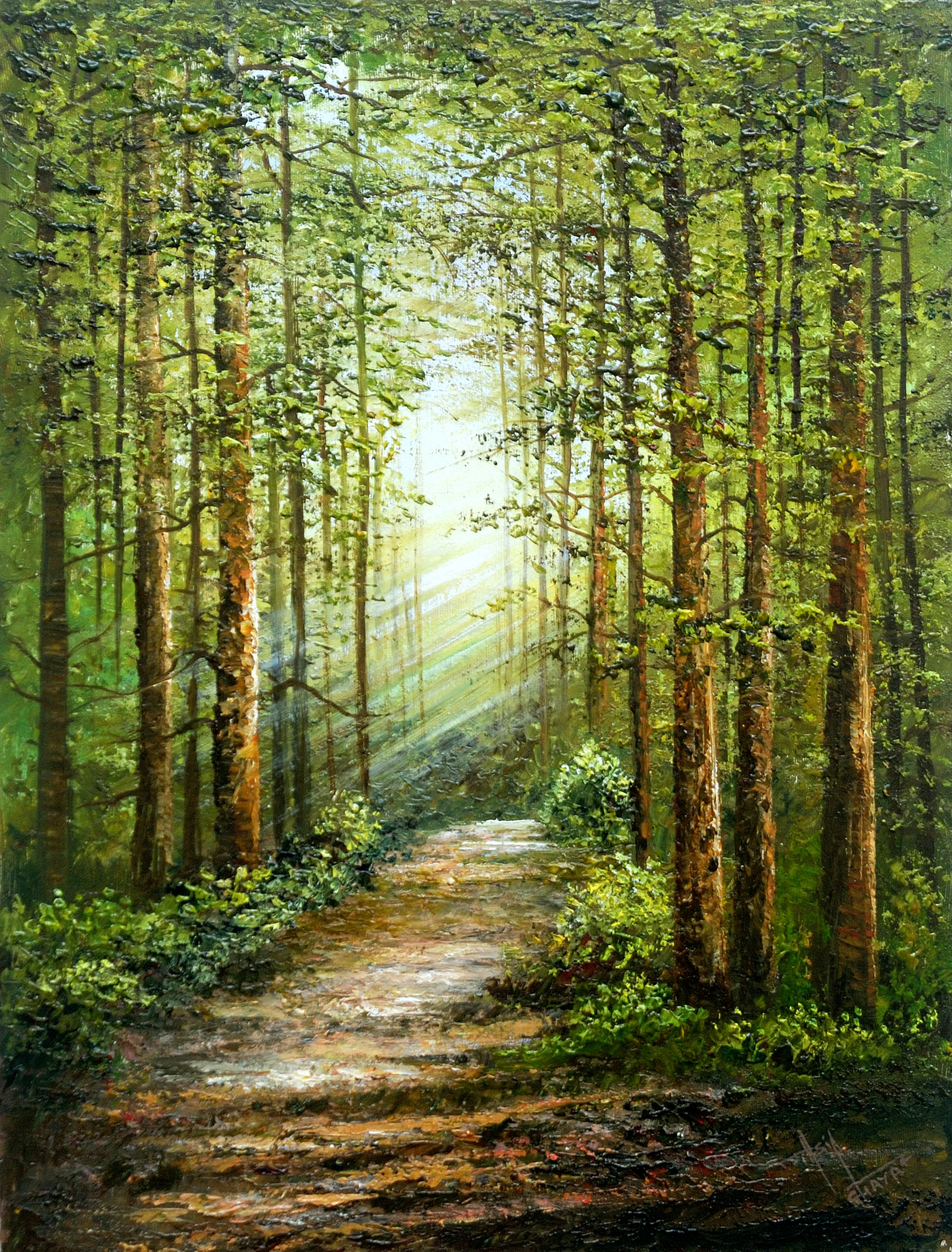 Landscape artwork by Asif Ghayaz