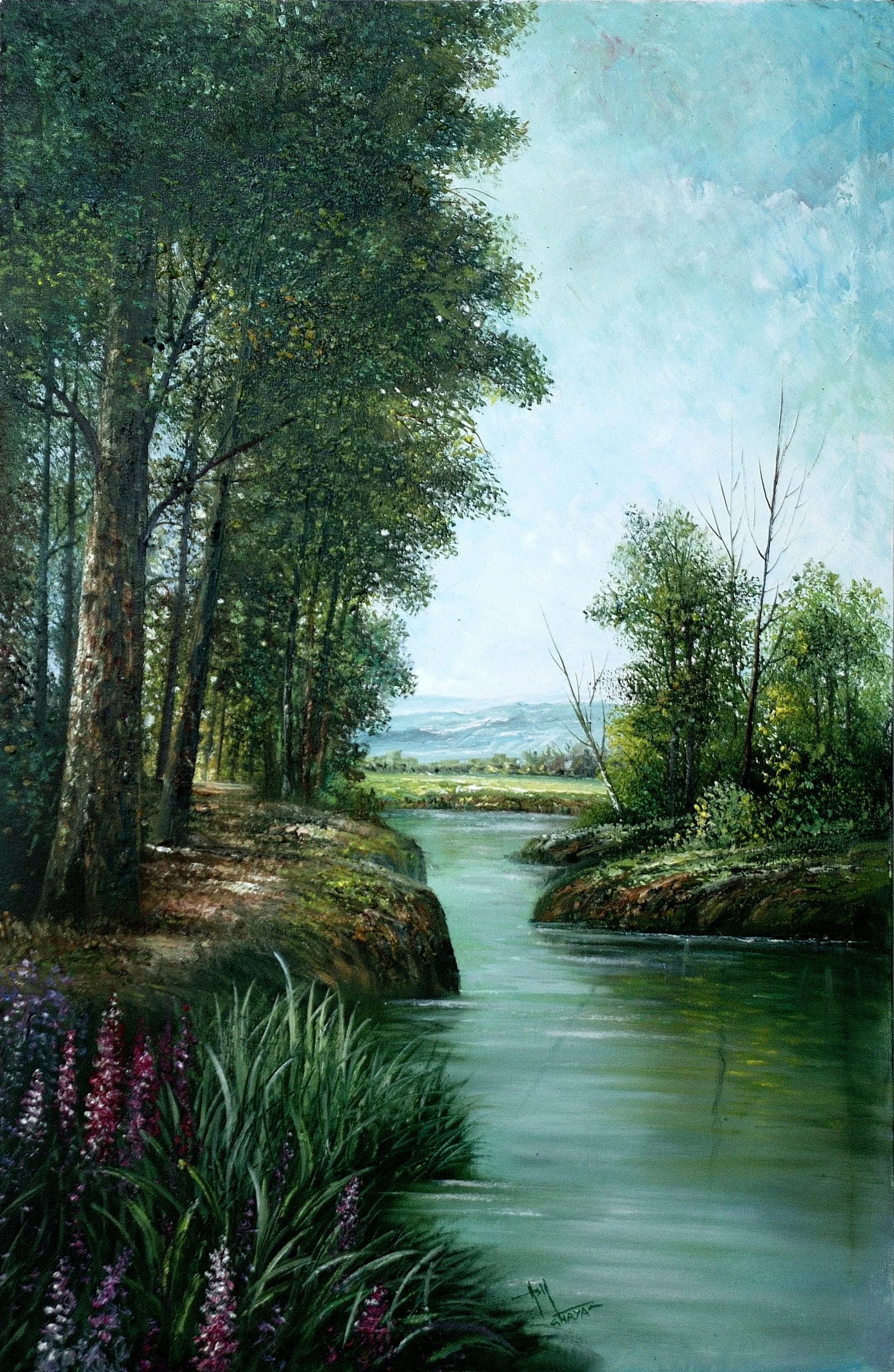 Landscape artwork by Asif Ghayaz