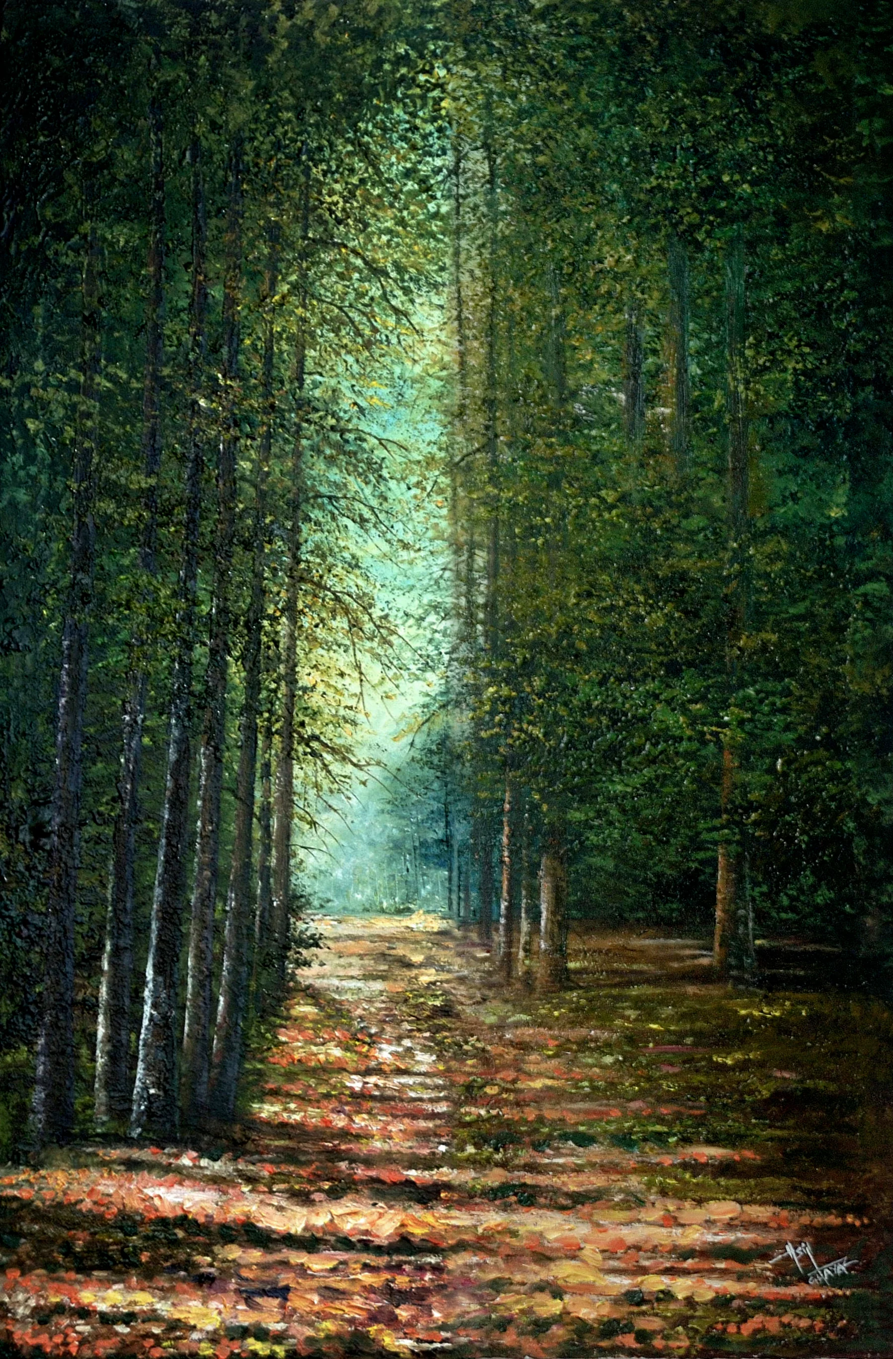 Landscape artwork by Asif Ghayaz